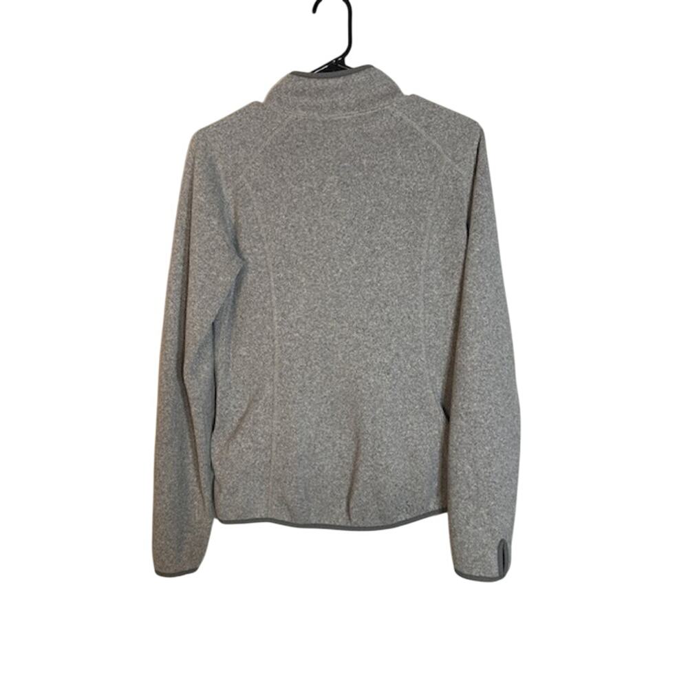 The North Face Women’s Gray Fleece Full Zip Jacket Long Sleeve Casual Medium - Picture 2 of 8